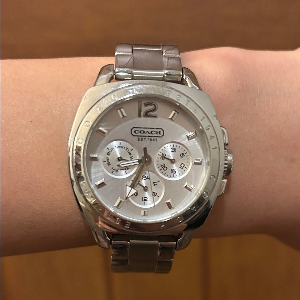 Coach Silver Stainless Steel Watch - Picture 3 of 12